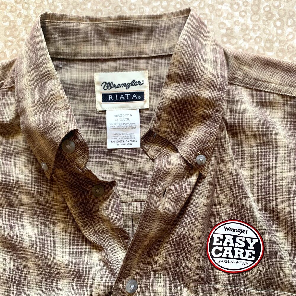 Mens Wrangler Riata Easy Care Shirt – LT